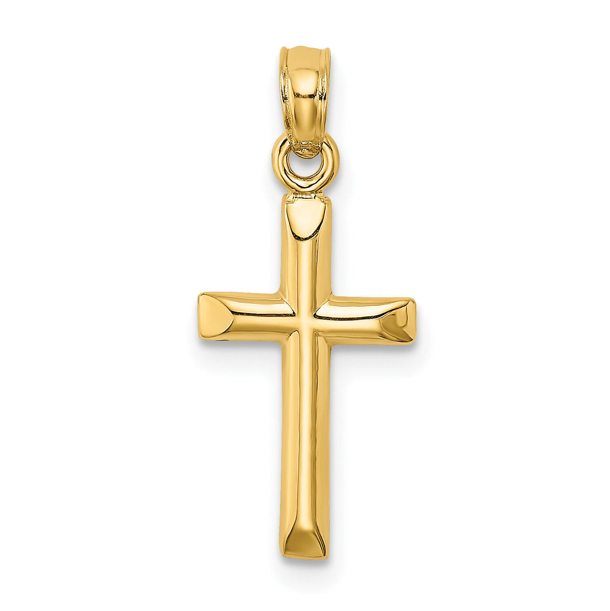 14K Polished Cross Charm-K8375