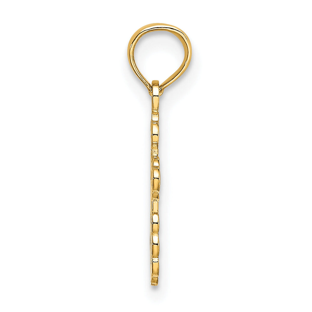 14K Mini Eastern Orthodox Cross Charm-K8377