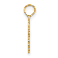 14K Mini Eastern Orthodox Cross Charm-K8377