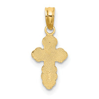 14K Mini Eastern Orthodox Cross Charm-K8377