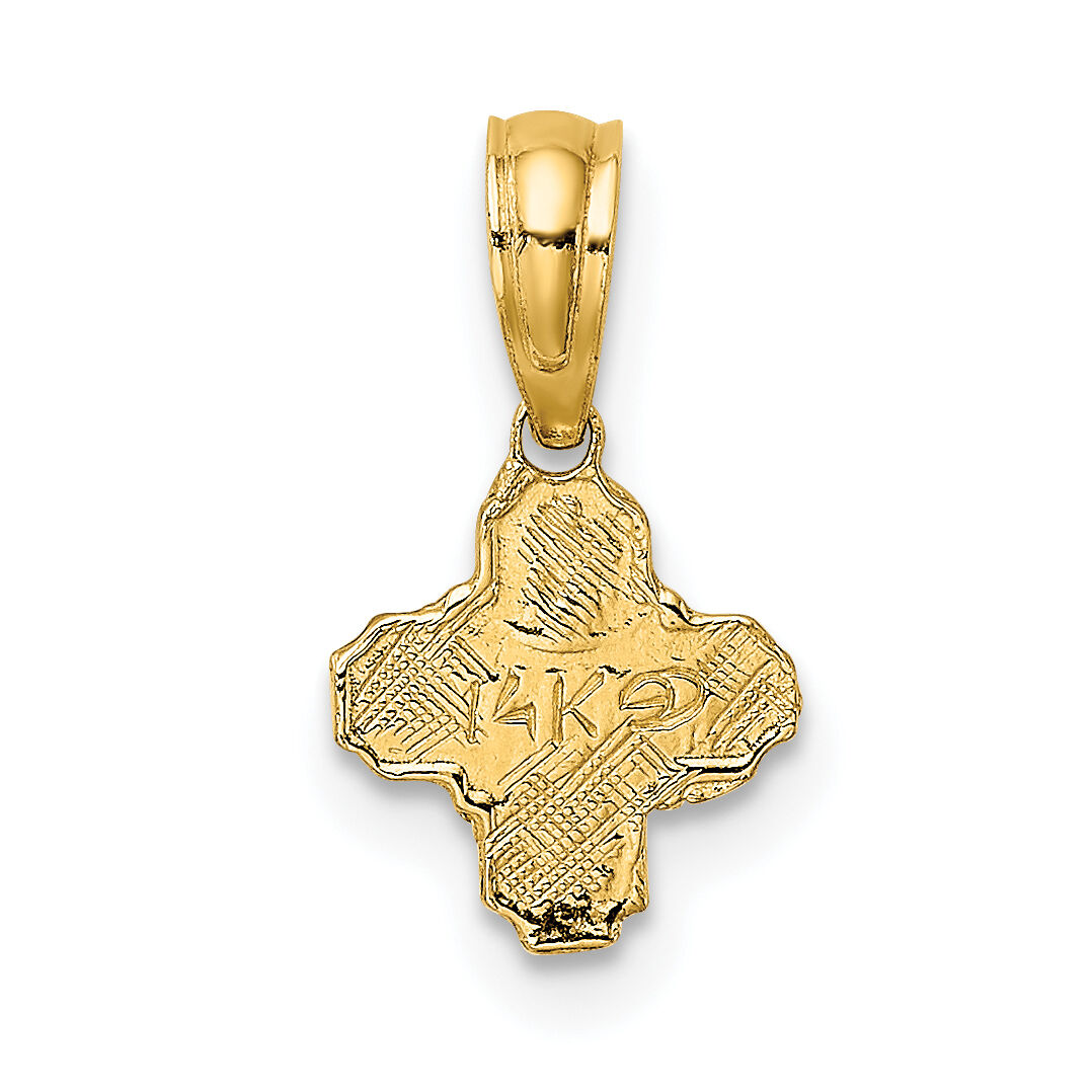 14K Mini 4 Way Religious Medal-K8378