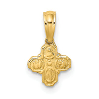14K Mini 4 Way Religious Medal-K8378
