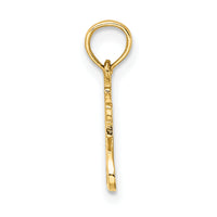 14K Polished and Engraved TRY JESUS Charm-K8380