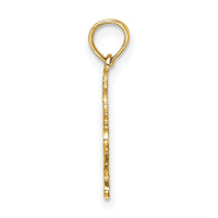 14K JESUS W/ Cross and Heart Charm-K8381