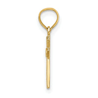 14K Mini Cross Charm-K8415