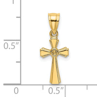 14K Mini Cross Charm-K8415