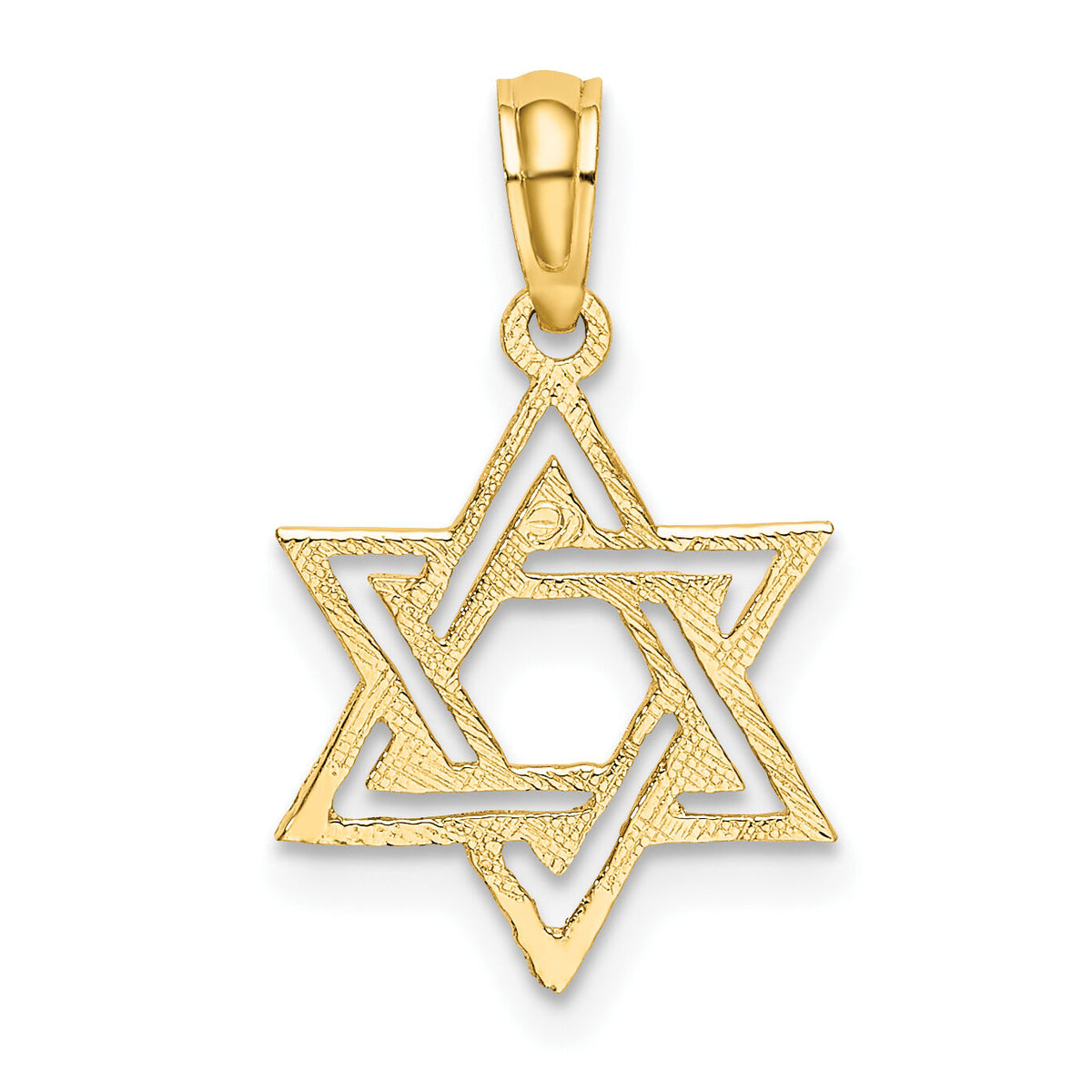 14K Polished Star Of David Charm-K8418