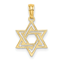 14K Polished Star Of David Charm-K8418