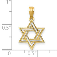 14K Polished Star Of David Charm-K8418