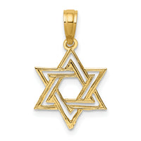 14K Polished Star Of David Charm-K8418