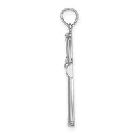 14K White Gold Polished and Cut-Out Cross-K8421W