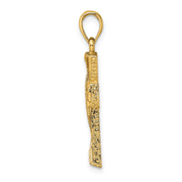 14K Polished Cut-Out Design Cross Charm-K8460