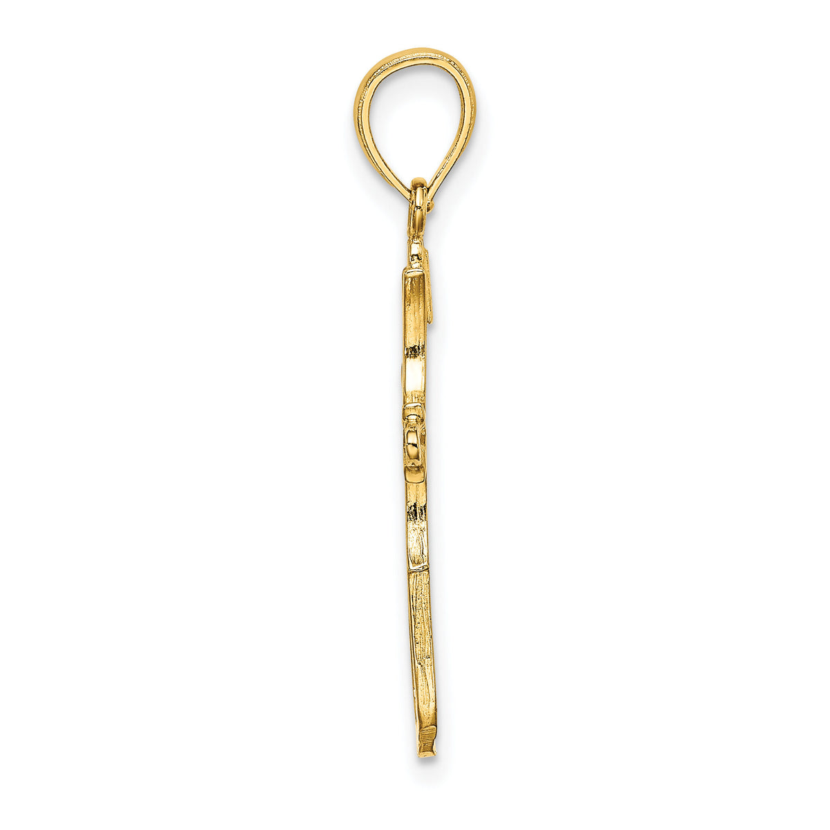 14K Cross Cut-Out and Polished Cross Charm-K8461