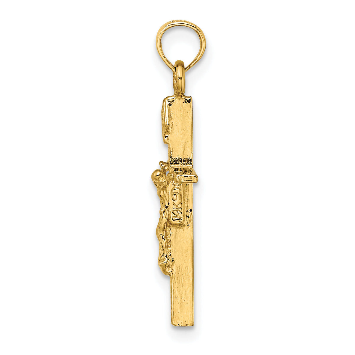 14K INRI Crucifix Charm-K8463