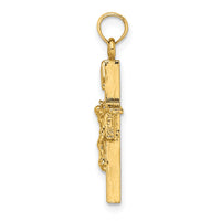 14K INRI Crucifix Charm-K8463