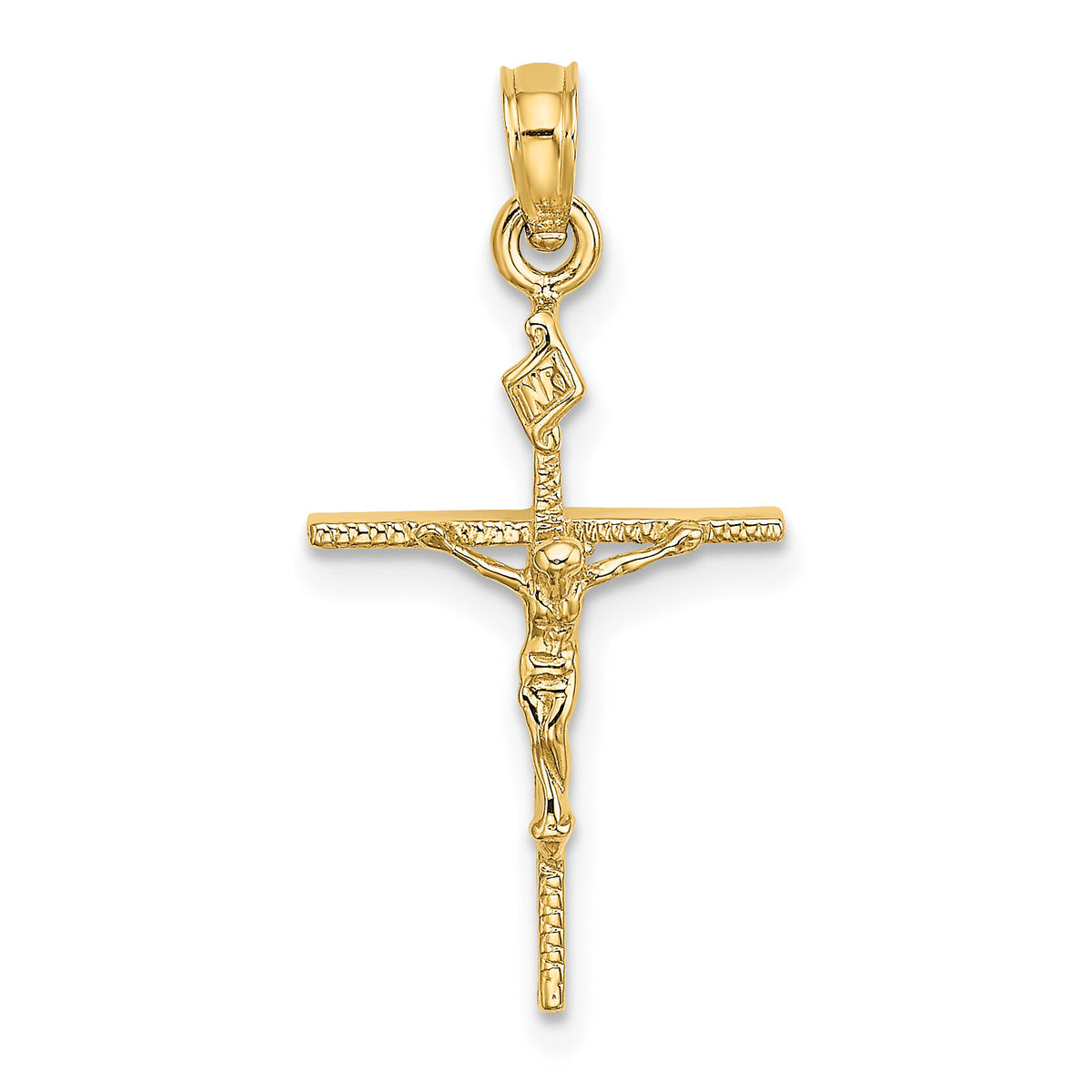 14K INRI Crucifix Charm-K8463
