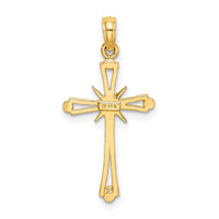 14K D/C w/ X-Center On Cross Charm-K8465