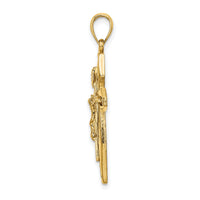 14K Polished Crucifix Charm-K8469