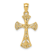 14K Crucifix Charm-K8471