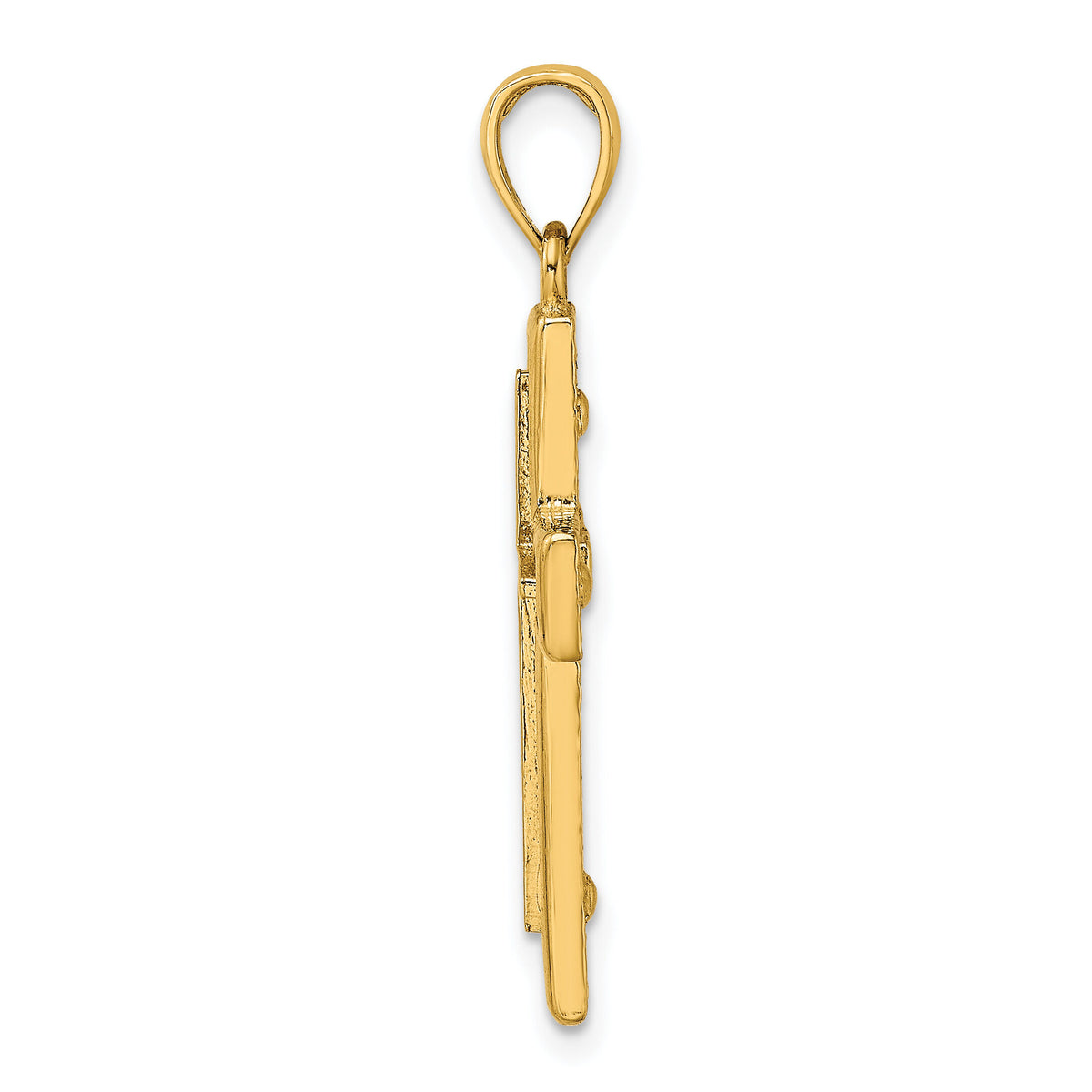 14K 2-D Cross Charm-K8475