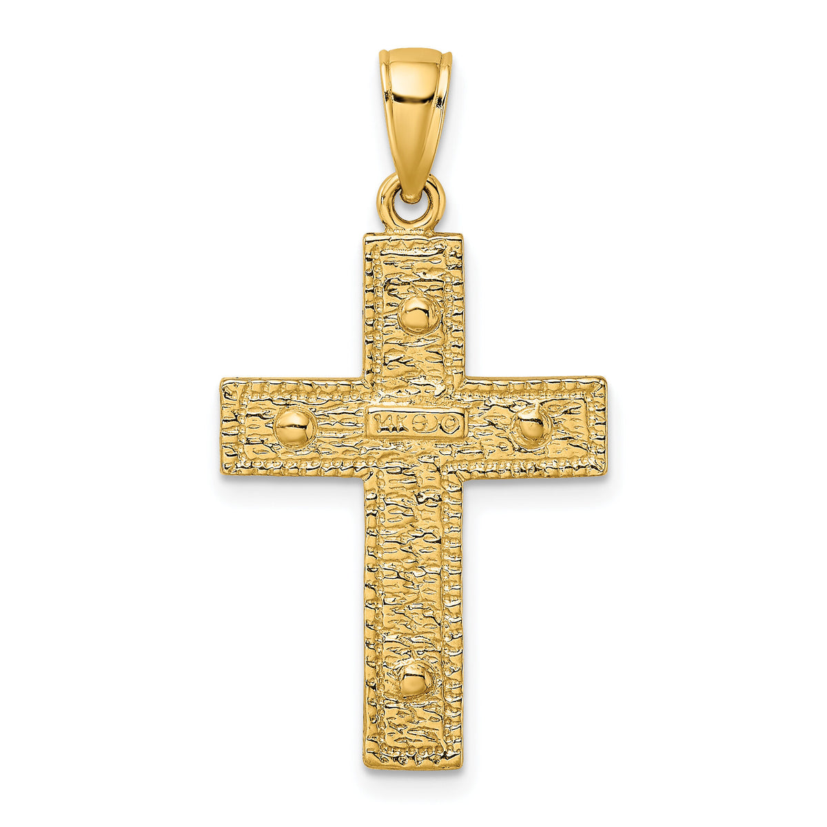14K 2-D Cross Charm-K8475