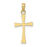 14K Polished Cross Charm-K8481