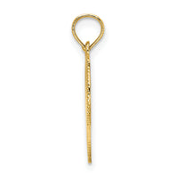 14K Polished Angel In Heart Charm-K8485
