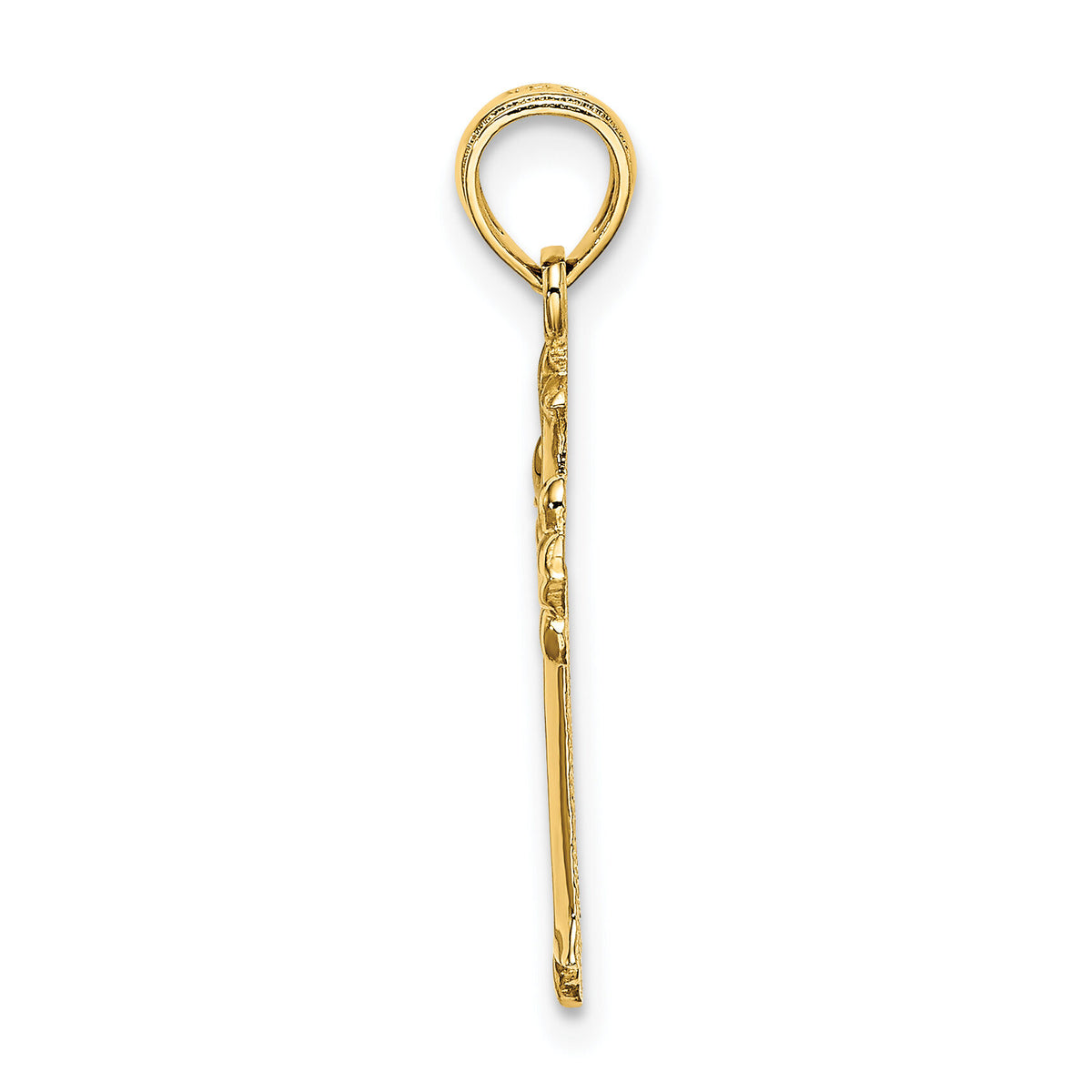 14K Cut-Out Cross Charm-K8486