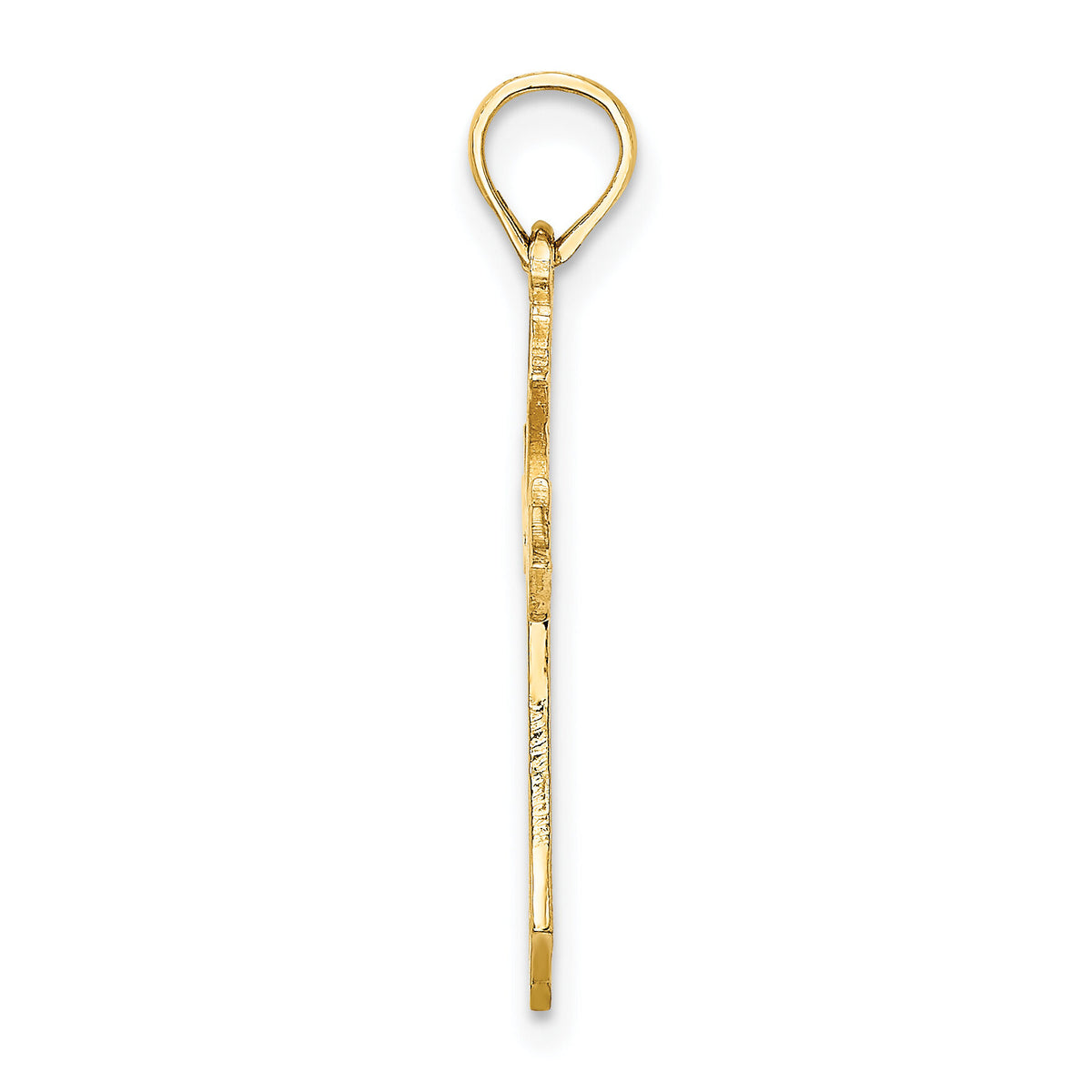 14K Filigree Cross Charm-K8495