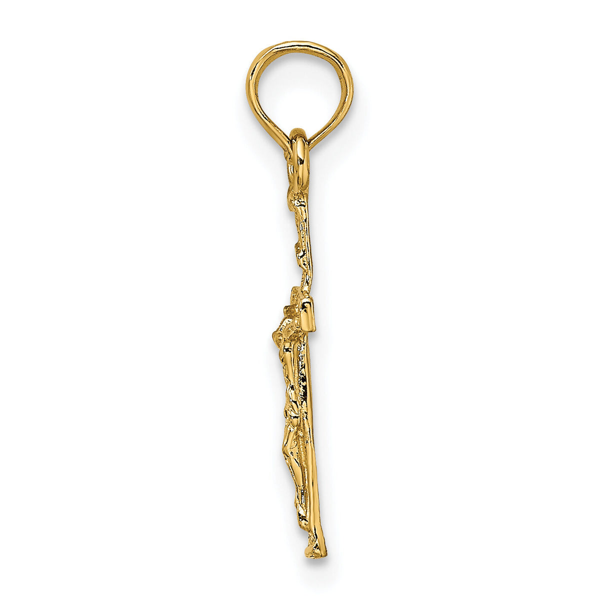14K Mini Crucifix Charm-K8500