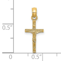 14K Mini Crucifix Charm-K8500