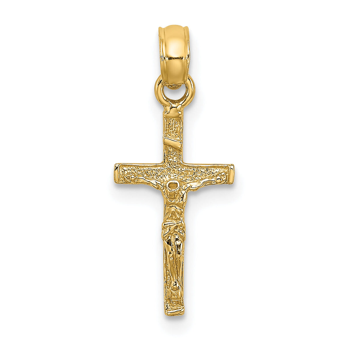 14K Mini Crucifix Charm-K8500