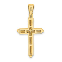 14K Polished Cross Charm-K8501