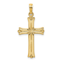 14K Cross W/Starburst Center Charm-K8509