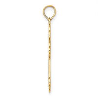14K Cut-Out Design Cross Charm-K8512