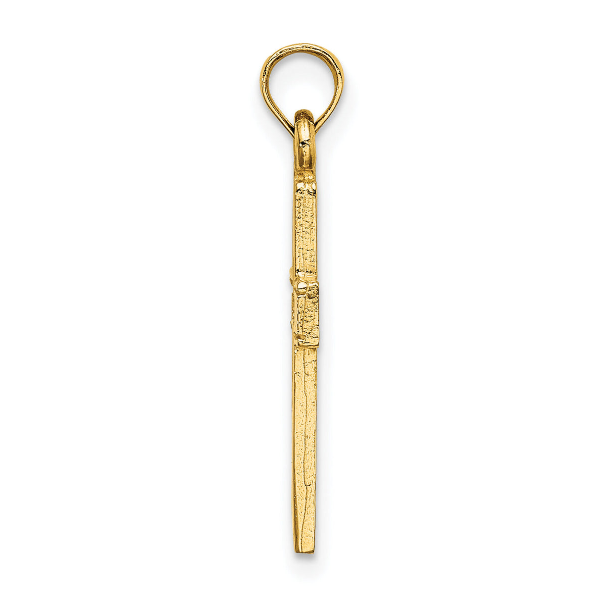 14K Polished and Cut-Out Cross Charm-K8517