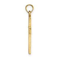 14K Polished and Cut-Out Cross Charm-K8517