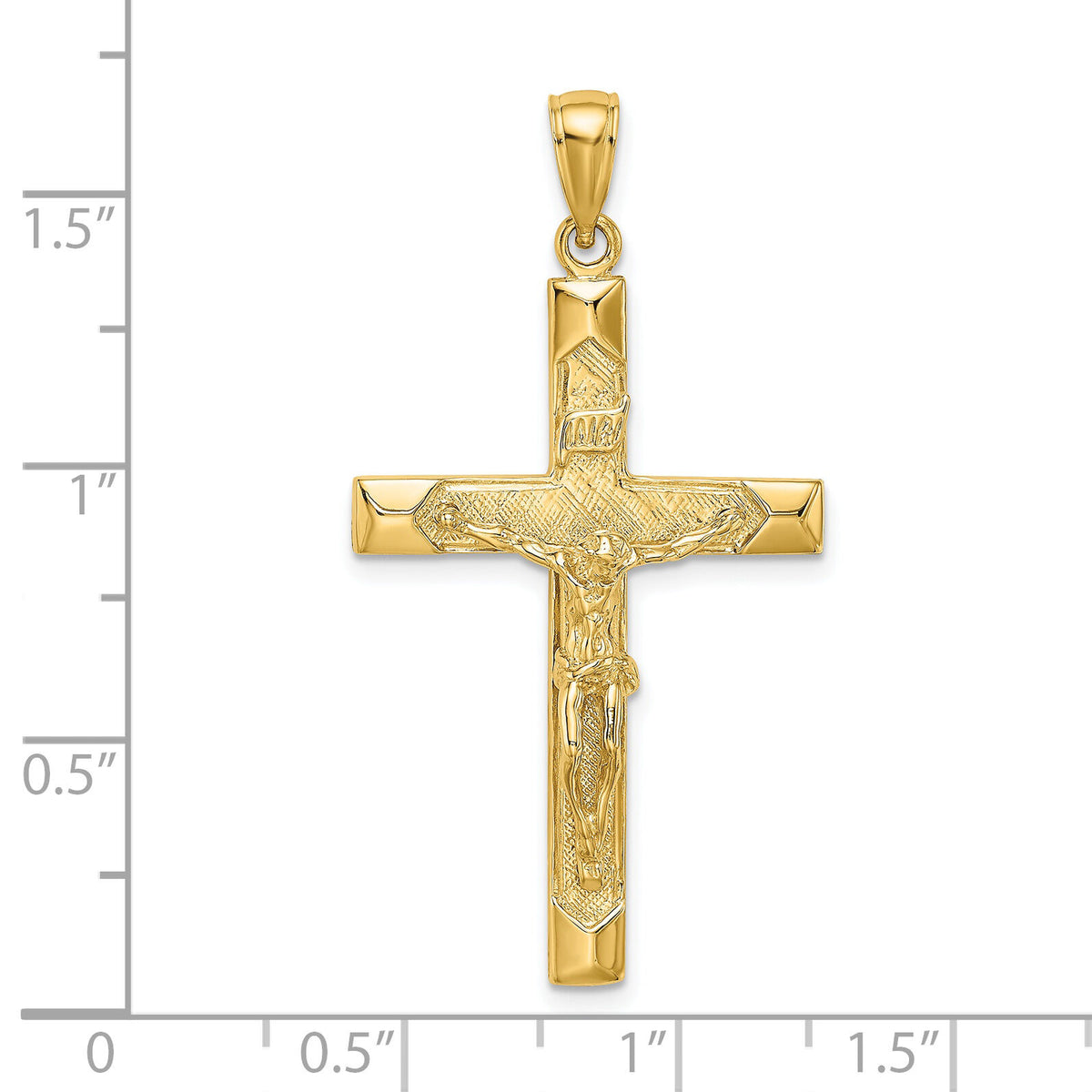 14K Crucifix Charm-K8520
