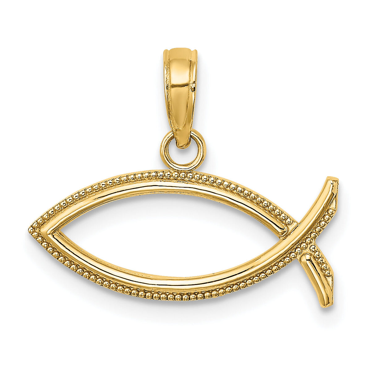 14K Ichthus Charm-K8530