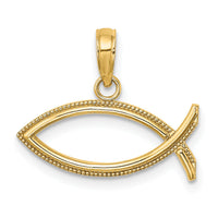 14K Ichthus Charm-K8530