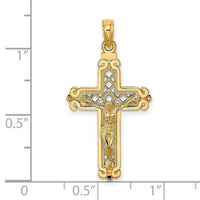 14k Fancy Crucifix Charm-K8549
