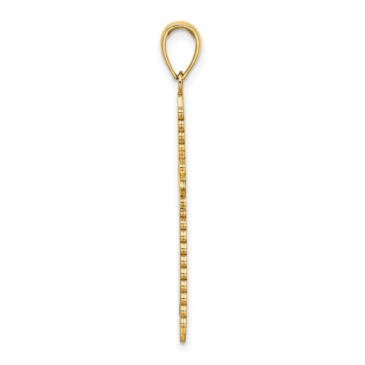 14K w/ Lace Border Cross Charm-K8550