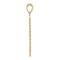 14K w/ Lace Border Cross Charm-K8550
