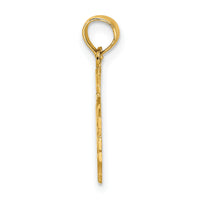 14K I LOVE JESUS Cross Charm-K8557