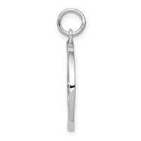 14k White Gold Solid Polished NEW YORK Skyline Charm-K856