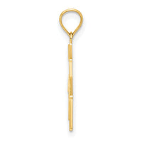 14K Church w/ Cross On Door Charm-K8561