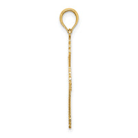 14K Cross w/ Heart Center Charm-K8562