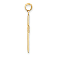 14K Filigree Beaded Outline Cross Charm-K8568