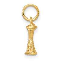 14k Solid Polished Space Needle Charm-K858