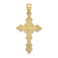 14K Crucifix W/ Fancy Edges Charm-K8581